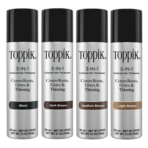 Toppik 3-in-1 Colored Hair Thickener Spray 5.1oz (NEW PACK)