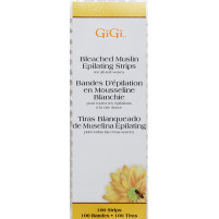 #0630 GIGI MUSLIN STRIPS SMALL 1.75 x 4.5" 100/PK (BLEACHED)